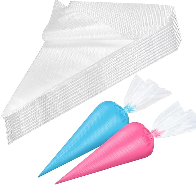 

100 Pcs Disposable Piping Bags 12 Inches Medium--Piping Bags 100PCS белый