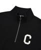 COVERNAT C Logo Half Zip Sweatshirt Black