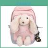 Zaino Carino Cartone Animato Coniglio Per Bambini In Materiale Nylon E Design Traspirante Per Scuola E Uso Quotidiano