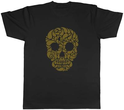 Gold Skull Unisexs Unisex TShirt Tee Gift