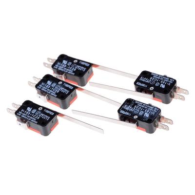 5 Stück V-153-1C25 langer Scharnierhebelarm Basic Micro Endschalter Snap 15A