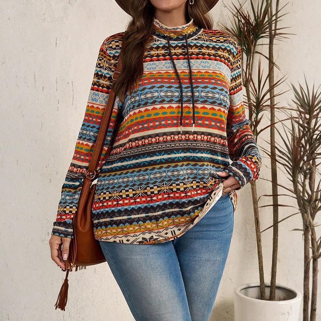 Womens Long Sleeve Tops Turtleneck Casual Shirts Loose Fit Tunic Tops Blouses Shirts For Women Fall Outfits