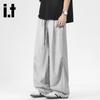 Izzue i.t Unisex Eis Seide Lässig Fallschirmhose