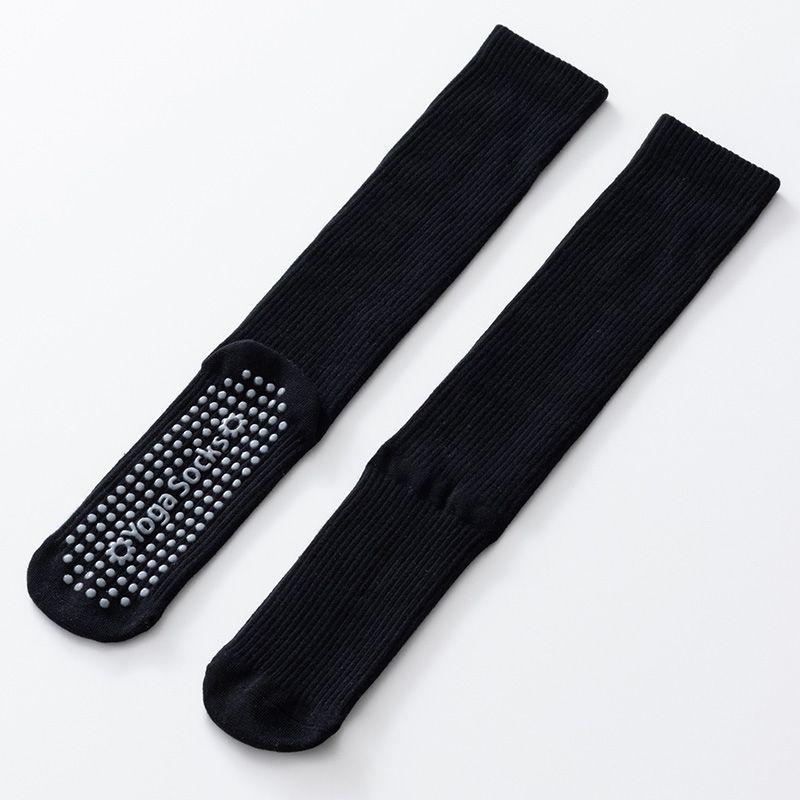 

Носки для йоги Нескользящие Профессиональные Женские Длинные Гольфы для Йоги в Помещении Нескользящие Носки Носки для Фитнес-зала Взрослые Носки для Пилатеса Black