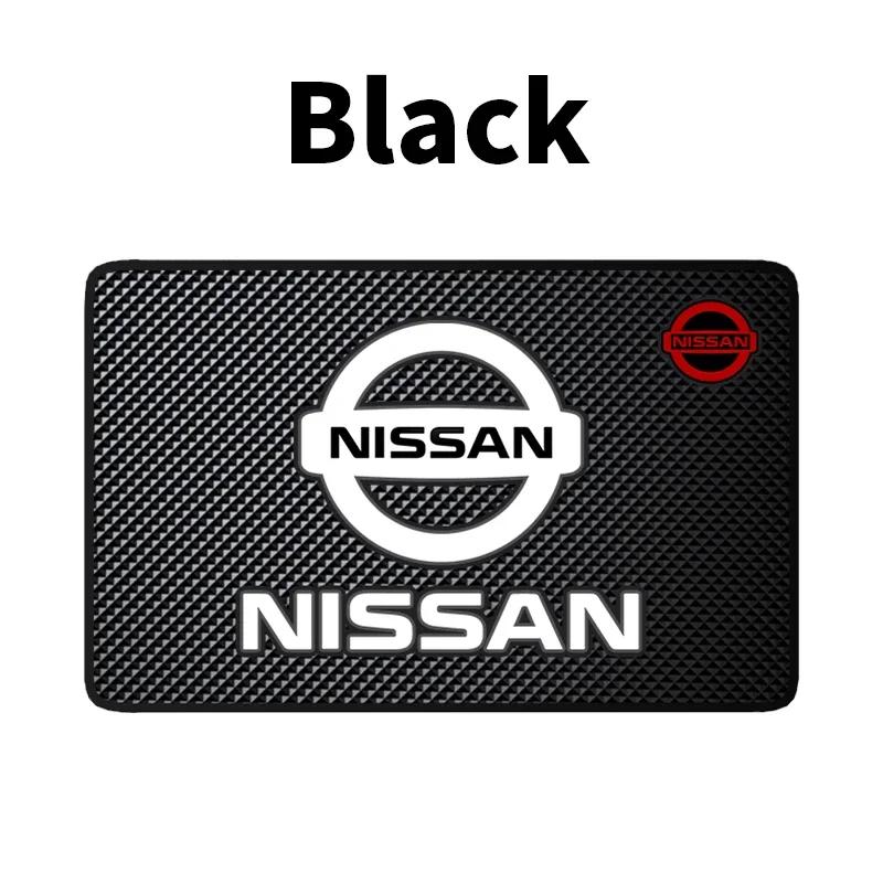 Samochodowa Silikonowa Mata Antypoślizgowa Emblemat Odznaka na Konsolę Wnętrza Mata Antypoślizgowa Do Nissan X-trail Qashqai Note Juke Sentra Patrol Navara
