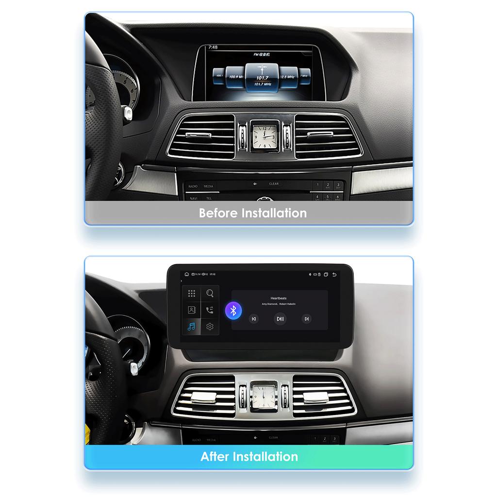 OSSURET 10.25"Android 13 Autoradio 2din Carplay For Mercedes Benz W212 E-Class E200 E230 E260 E300 S212 NTG 4.0 4.5 5.0 Intelligent Multimedia Audio