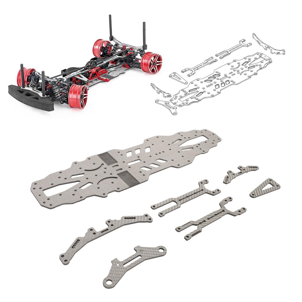 RC Car Chassis Plate High Flexibility Carbon   Chassis Plate Accessory for SNRC R3G 1:10 RC Station Wagon
