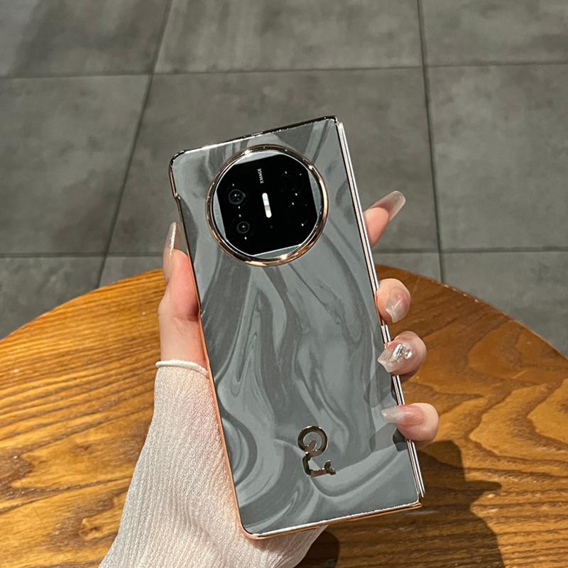 Year of the Snake Is Suitable for Huawei Matex5 Mobile Phone Case Folding Collection X6 Pioneer Anti-drop X3 Chinese Wind Electroplating Leather Case
