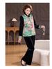 New Chinese-Style Winter Vest Suit: 3-Piece Gold Velvet Set for Middle-Aged Women