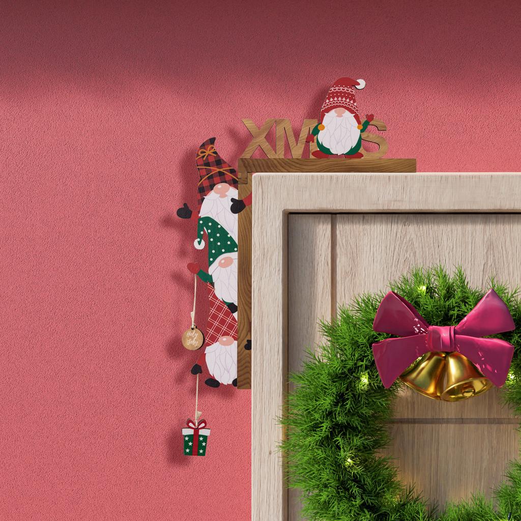 Creative Christmas Door Frame Hanging Decor For Festive Home Atmosphere Design
