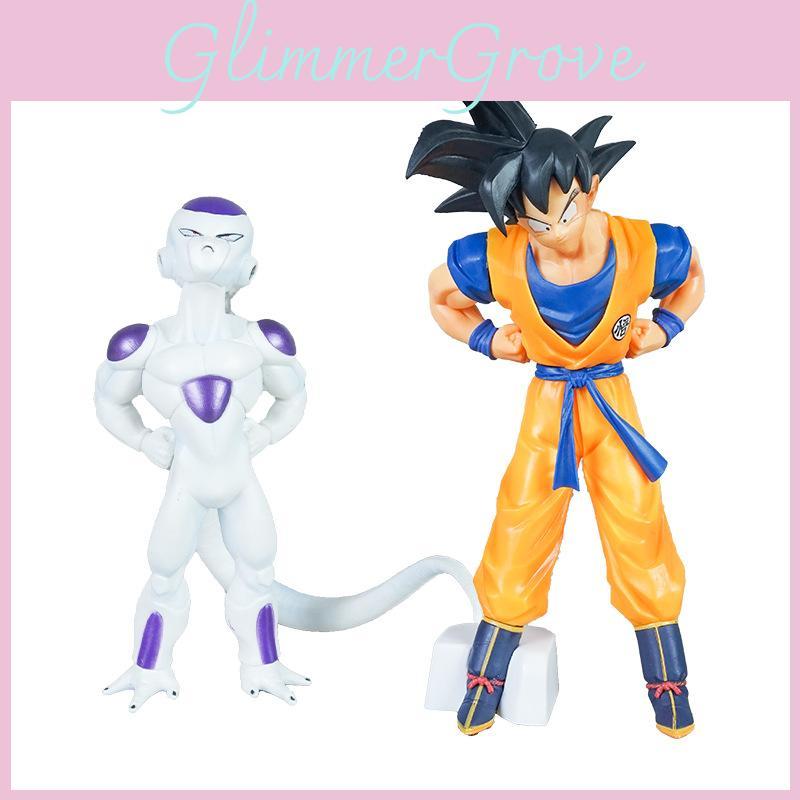 Ball Dragon Pvc Model Ornament With Goku Frieza Gazing At Each Other Design