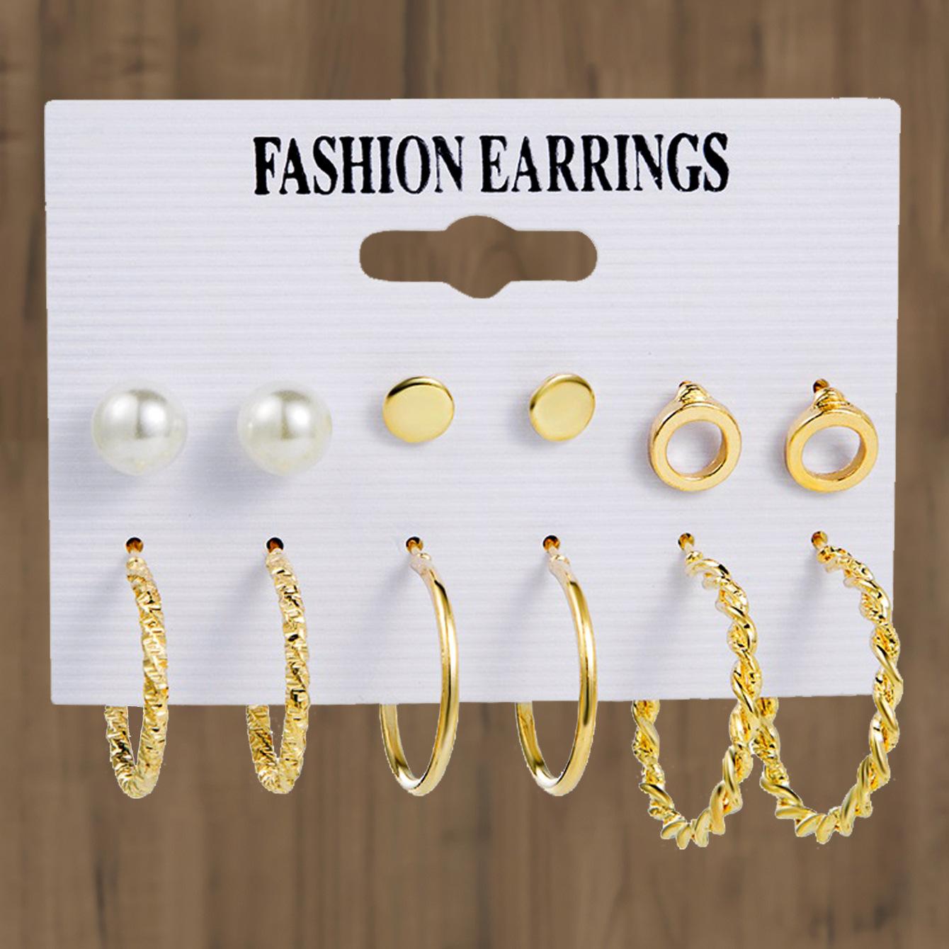 

Стильный и простой комплект серег Женственность, многогранная индивидуальность, преувеличенная атмосфера, высококачественные серьги alloy