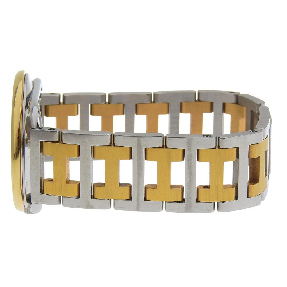 HERMES Arceau Watches Silver/gold whiteDial Stainless Steel/Plated Gold Quartz Analog display mens Used