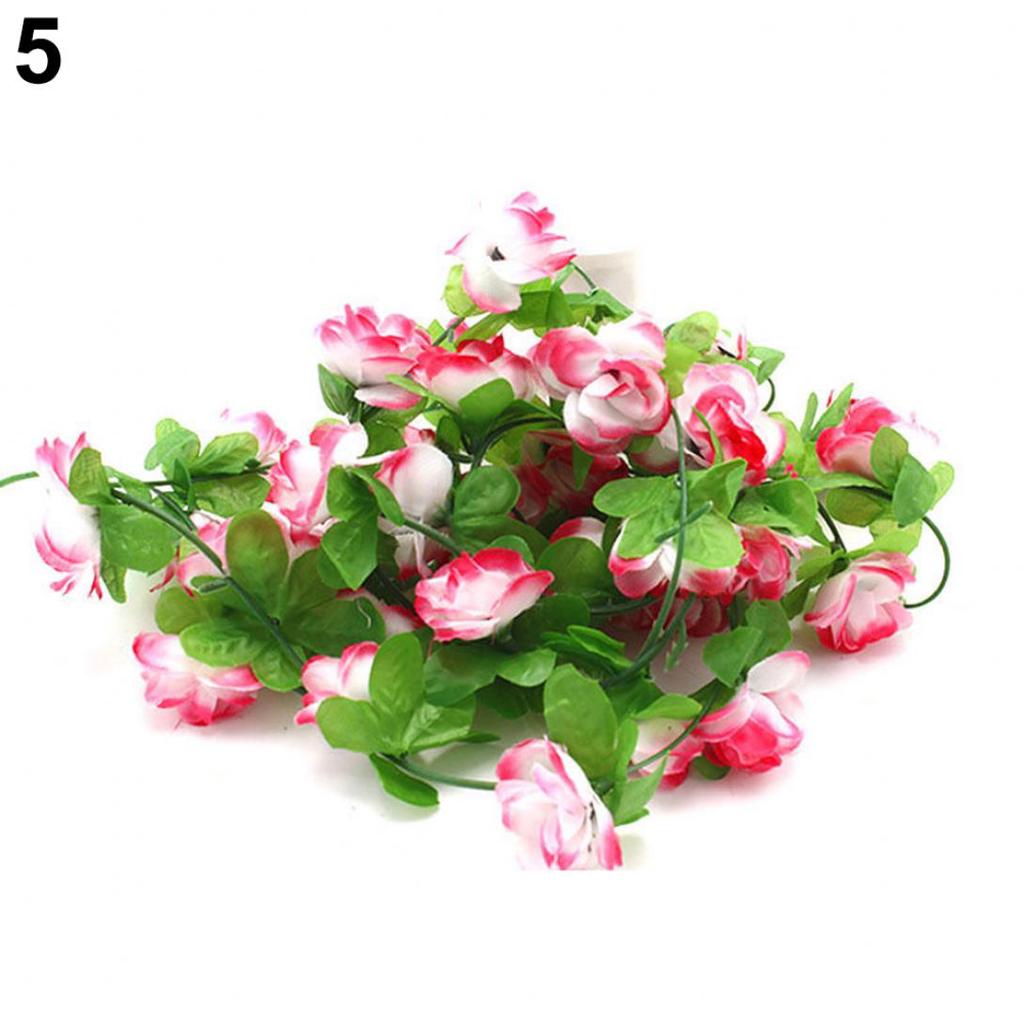 Monoceros Garden Home Wedding Party Decor Fake Flower Garland Artificial Rose Blossom Vine
