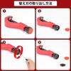 Feestars Pipe Cutter, Built-in 1 Replacement Blade, Cuts Diameters from 14-63mm and Thicknesses up to 3mm, Mini Pipe Cutter, Bearing Steel Blade, Alum