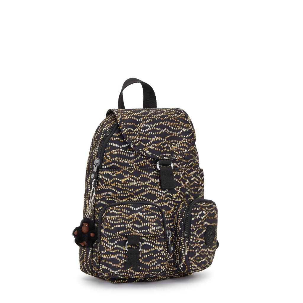 Kipling Lovebug Small Print Disco X X Backpack, Glam, 8.75"L 11.75"H 6.25"D