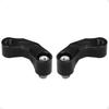 Motorcycle Mirror Extensions Milled For Motorcycle Mirrors, Bracket To Raise The Mirror Black 25-26