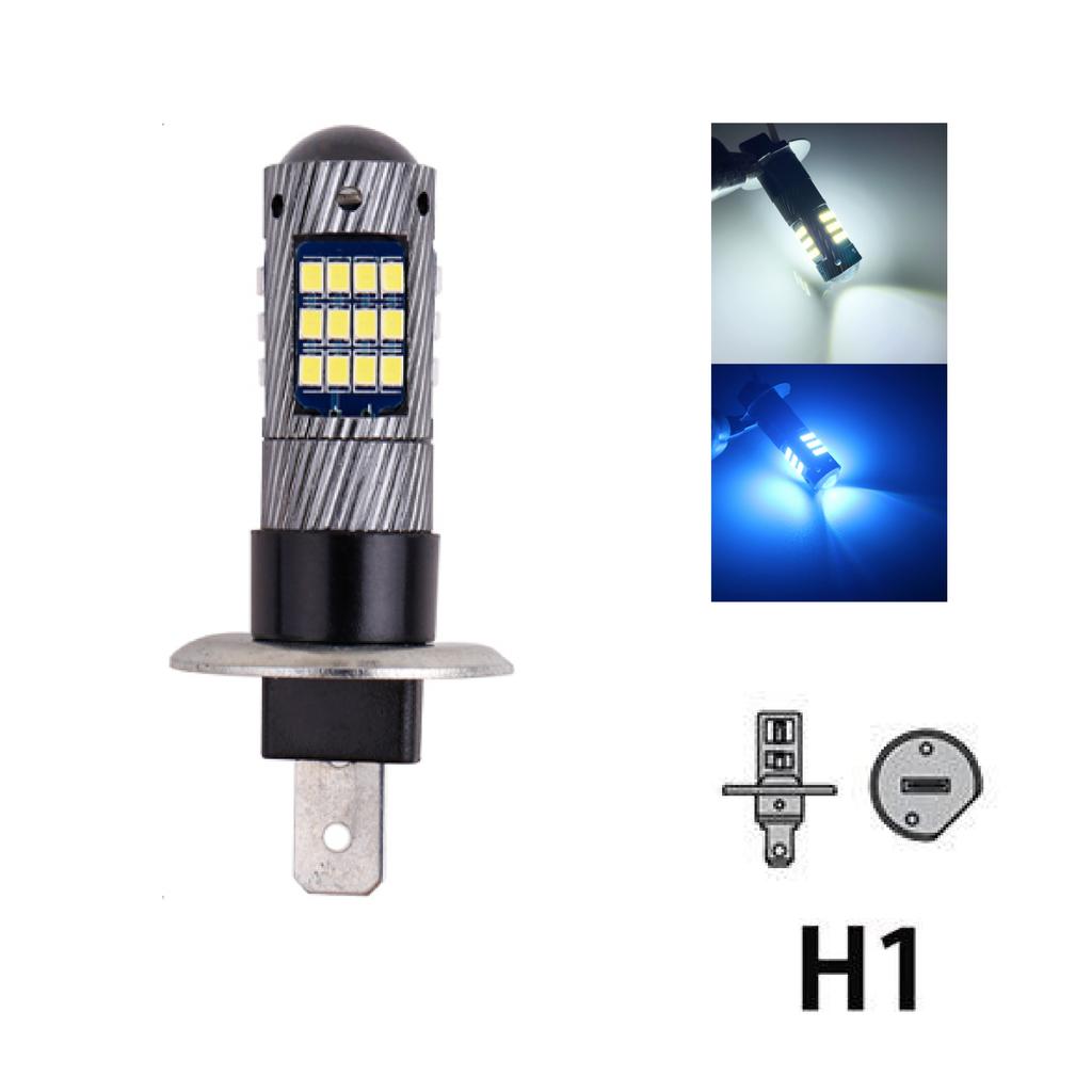 2PCS H1 Led H3 Fog Light 12v High Quality 2016 Car Front Fog Lamps Anti Fog Bulb Auto Driving Running Light 6000K Super White