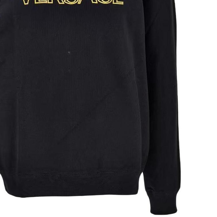 Versace Letter Print Pullover Crew Neck Long Sleeve Sweatshirt Men sweatshirt 1011852-1A12063-2B130