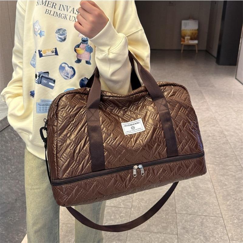 Reisetasche, getrennt für Trocken- und Nassbereich, Sport- und Fitnesstasche, leichte Schulter-Umhängetasche, Aufbewahrungstasche mit Schuhfach, Gepäcktasche