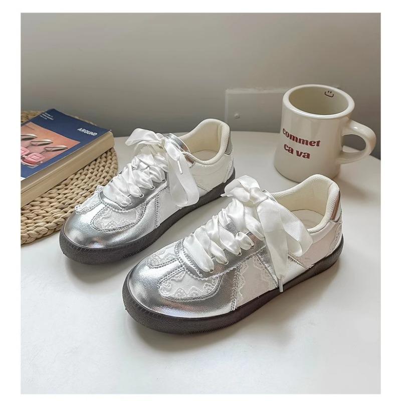 

Весенние туфли на толстой подошве с увеличением роста, повседневные спортивные кроссовки, легкие и дышащие кроссовки 35 серебряный