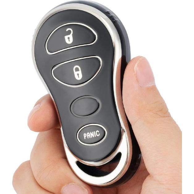 Soft TPU Full Protection Car Key Fob Cover for Dodge Durango Grand | Compatible with Dodge Caravan Dakota1999-2003/Ram Truck 1500 2500 3500