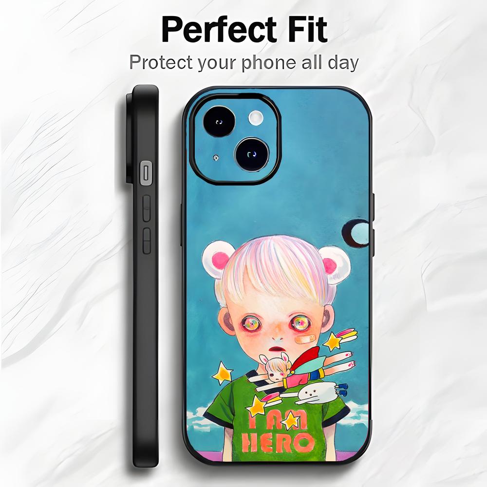 

Colorful Japanese Art H-Hikari Shimoda Phone Case Phone Case Soft Packaging Lightweight For iPhone17 16 15 14 13ProMax iphone12promax