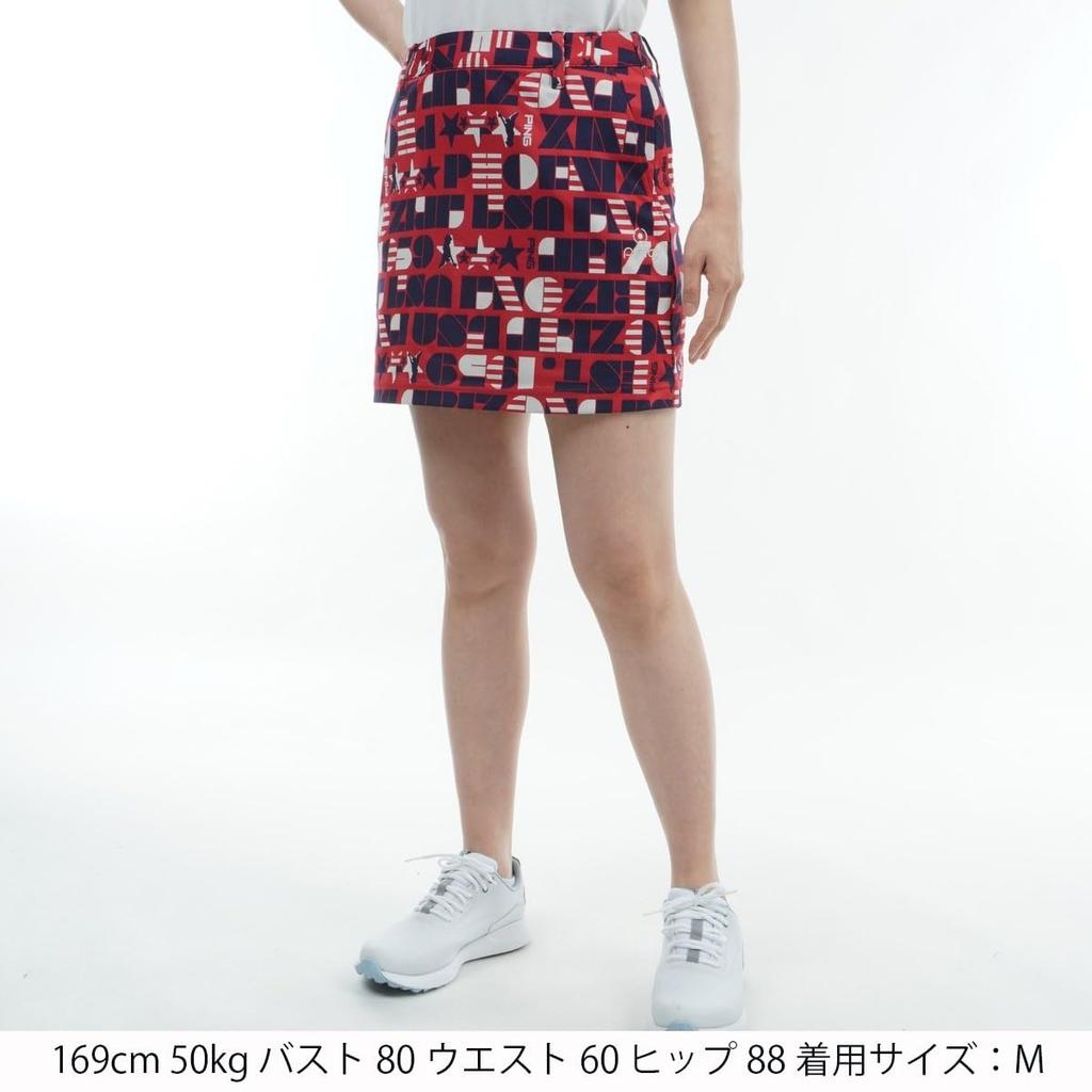 Ping Apparel Damen Golfrock (USA Muster, 4-Wege-Stretch, Koordinationskompatibel) 622-4134306 090_Pink M