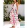 Women's Vacation Casual Style Floral Suspender Dress