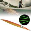 Jigging Iron Plate Artificial Simulation Tuna Fishing Lures Bait Fast Sinking Luminous Deep Sea Vessel Fishing