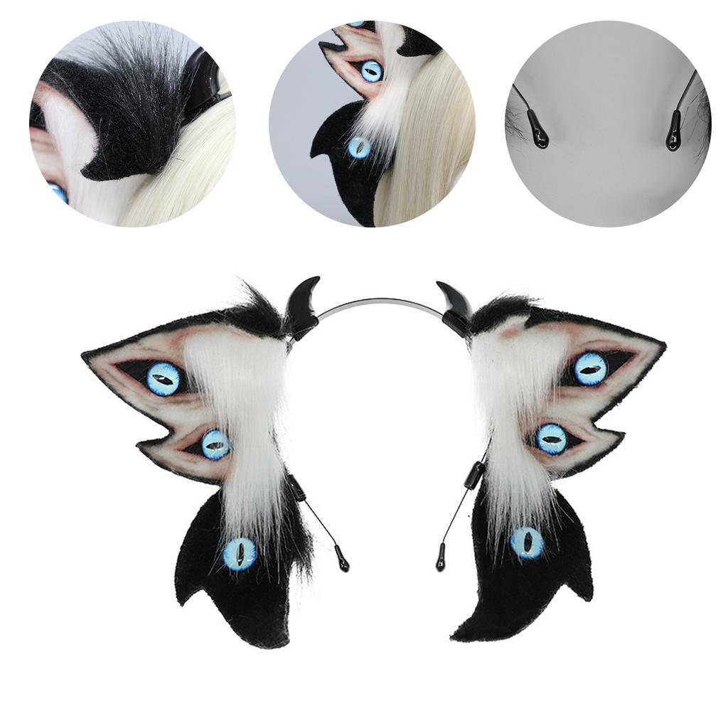 Comfortable Animal Ear Headband Hair Decors for Parties Halloween Role Playing Cute Headpieces Accesories for Girls