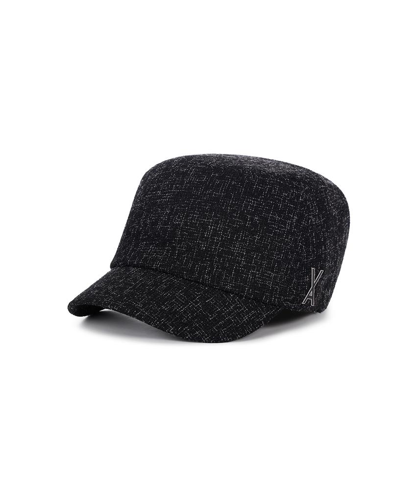 Bajal Epoxy Stud Bellboy Cap Black