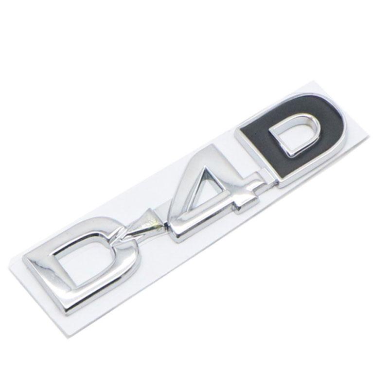 

D4D D-4D автомобильная наклейка-эмблема, наклейки для Prado Land Cruiser Fortuner Tundra Vios Harrier Hilux Camry Corolla CHR style 1