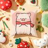 Cute Cartoon lulu pig Cushion Cover Plush Fabric Soft DoubleSided Printed Sofa Warm Winter Home Gift Pillow Cover