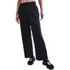 Loose Solid Color Pocket Knit Sports Pants Women Bottoms Black HV5134-010