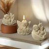 Flexible Angel Rose Scented Candle Silicone Mold And Shell Angel Scented Stone Craft Kit For Home Decors