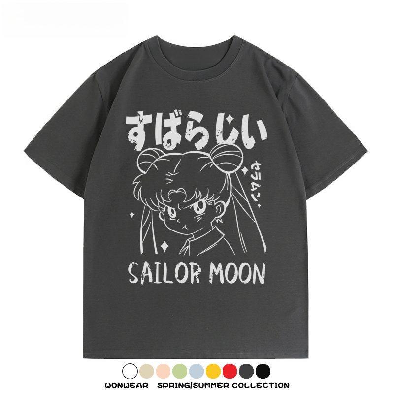 2026 New Pretty Guardian Sailor Moon Anime Cartoon Print Tshirt Short Sleeve Tshirt Unisexs And Unisexs Tshirt Unisexs Tshirt