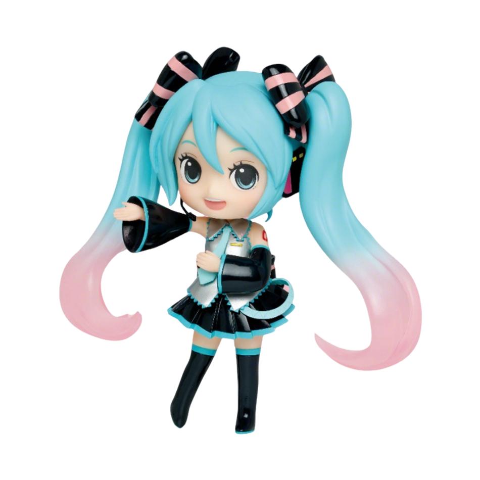 Hatsune Miku Anime Figure Toys Pink Cherry Dress MIKU Kawaii Cartoon PVC Action Q Version Model Dolls Birthdays Gifts Kids Gifts