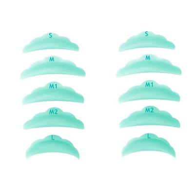 5 Paar Tasche Wimpern Dauerwellenstäbchen Silikon 3D Wimpernlifting Wimpernzangen Lockenabdeckungen Wimperndauerwellen-Pads S M M1 M2 L