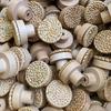 Dresser Pulls Wooden Handles Furniture Hardware Round Wardrobe Handle Rattan Drawer Knobs  Home