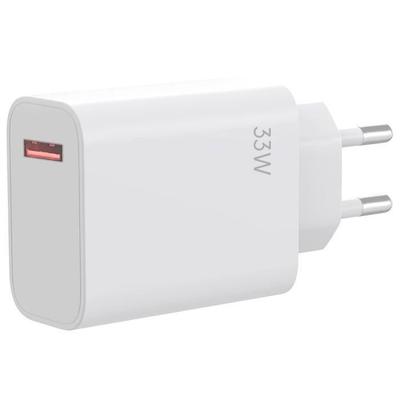 Szybka ładowarka 33W - E.F.Connection - Kompatybilna z Xiaomi 15 14, 13, 12, Redmi Note 12 - USB-A - Biały - 40g