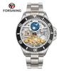 Forsining Luxury Mechanical Watch for Men Moon Phase Rotating Bezel Tourbillon Skeleton Automatic Watches