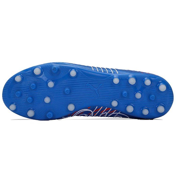 Puma Future Z 4.2 Round Toe Lace-Up MG (Rubber Short Studs) Artificial Turf Fabric Fitting Soccer Shoes Men Soccer Shoes Blue 106495-01