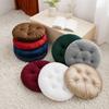 Silk Fabric Chair Cushion Round Sofa Seat Cushion Durable Tatami Mat  for Home&Office