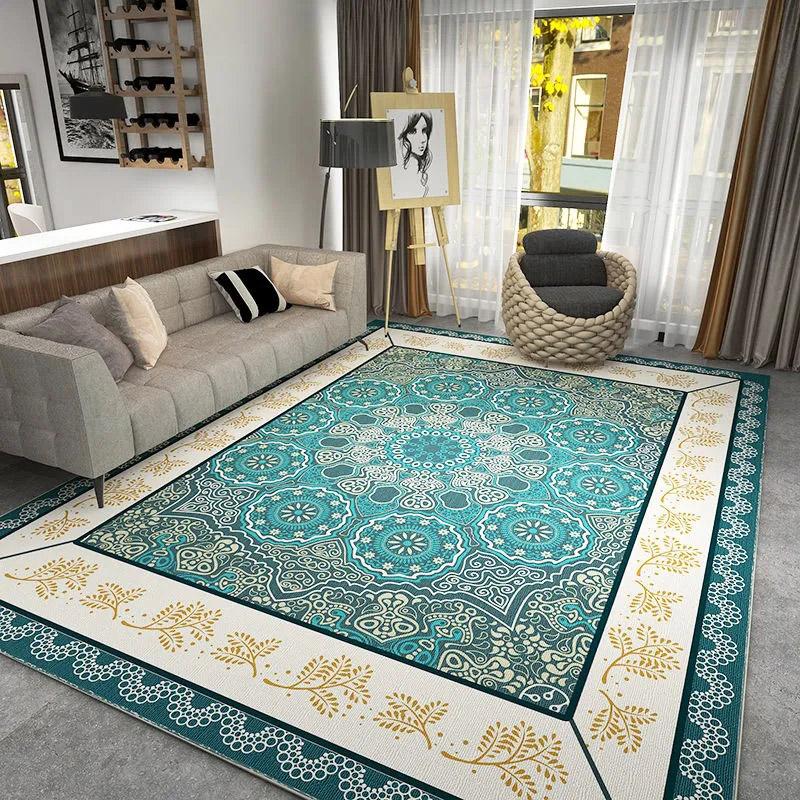 European Classical Carpet Living Room Sofa Blanket Ethnic Style Bedroom Bedside Cushion Room Full of Large Area Rug Personalized Persian Rug