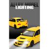 1/32 Mitsubishis Lancer Evolution Alloy Sports Car Model Diecasts Metal Racing Vehicles Car Model Sound and Light Kids Toys Gift
