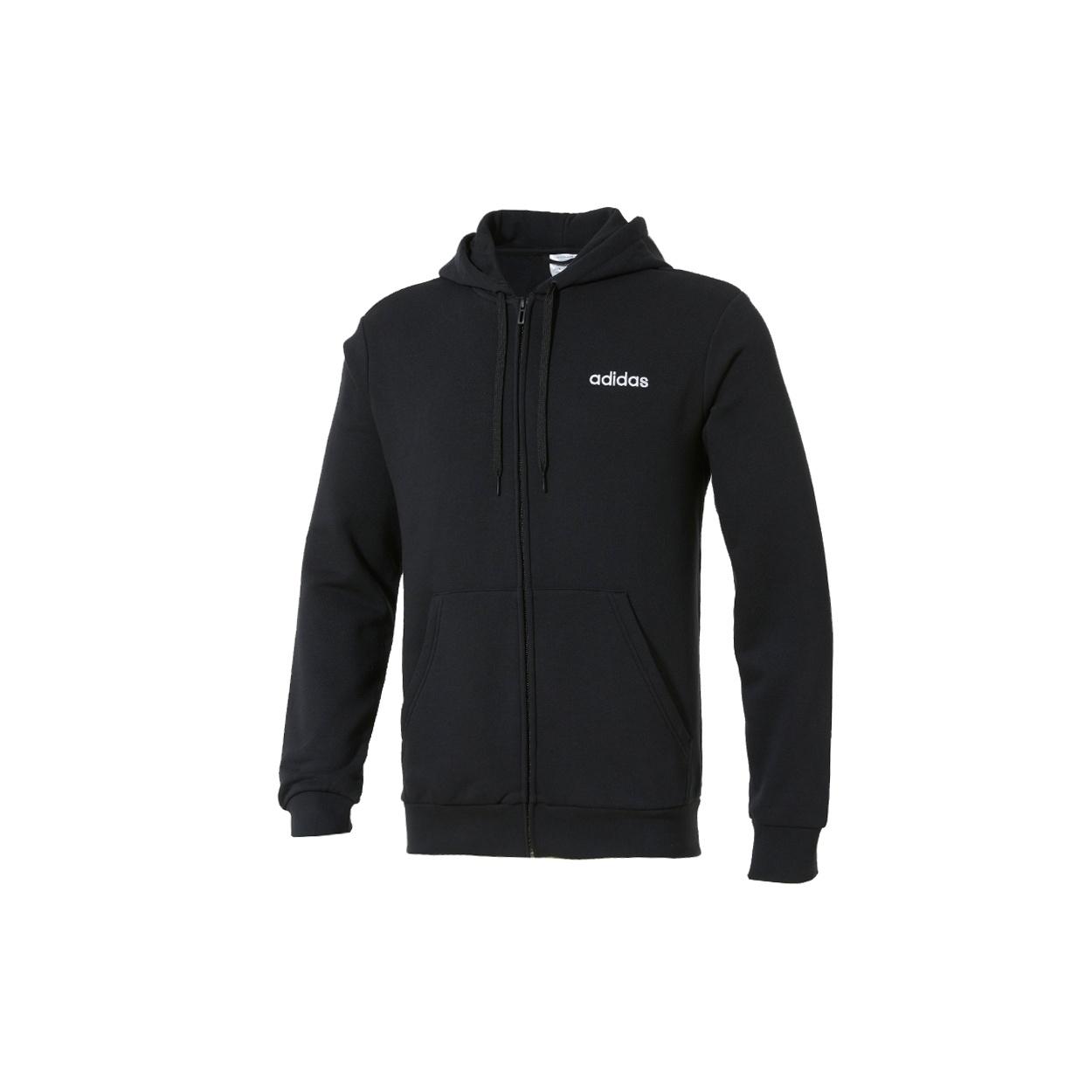 adidas Knitted Hooded Casual Sports Jacket Men Black Men s FL8591 M