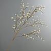 6pcs Simulation Plants Plastic 5-Forks Freesia Branch Hotel Decorative Artificial Winter Jasmine Green Plant Hall Decoration