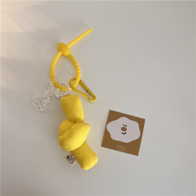 

Цветная пряжка пуговица подвеска для багажа аксессуары маленькая кулон-кукла конфета клетчатая девочка жёлтый