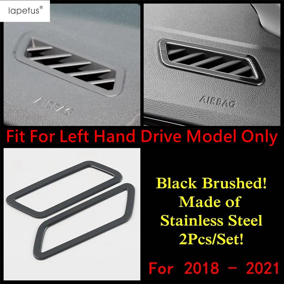 Stainless Steel Accessories For Volkswagen T-Roc T Roc 2018 - 2025 Glove Box Sequin / Dashboard Air AC Vent Panel Cover Trim